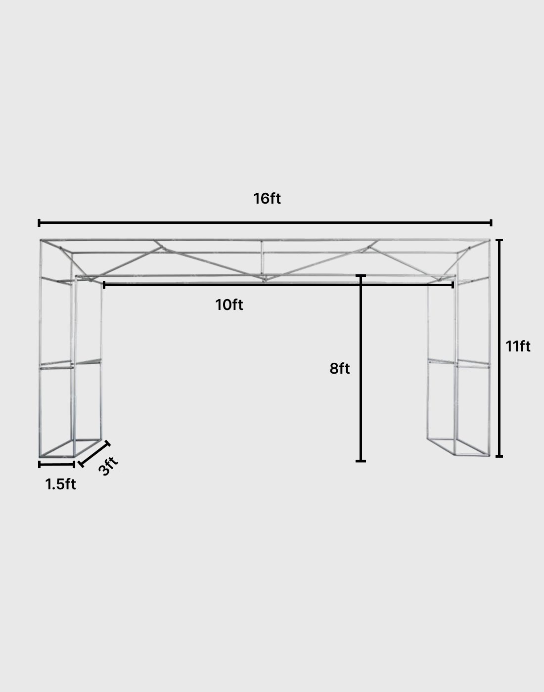 Custom N-Frame Tension Fabric Event Archway