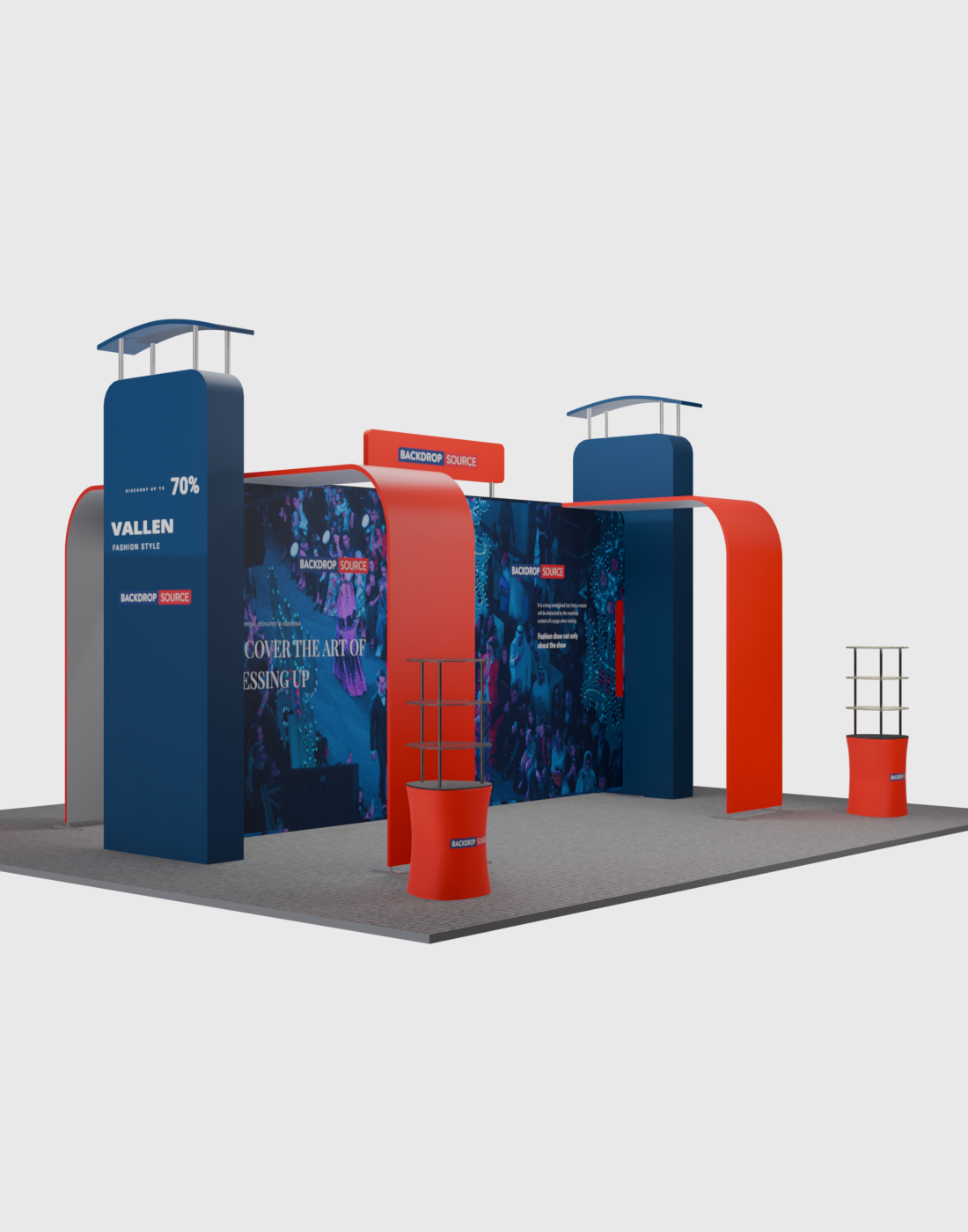 Kit stand modulari 20 piedi x 20 piedi - Modello 04