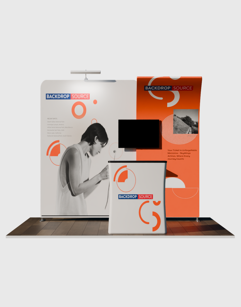 Espositore portatile 3m x 3m - Modello 14