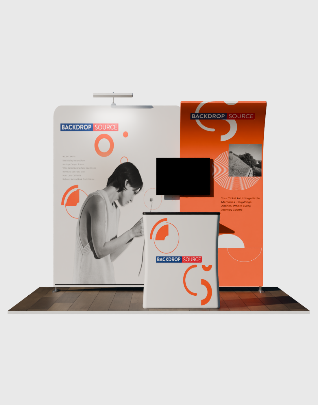 Espositore portatile 3m x 3m - Modello 14