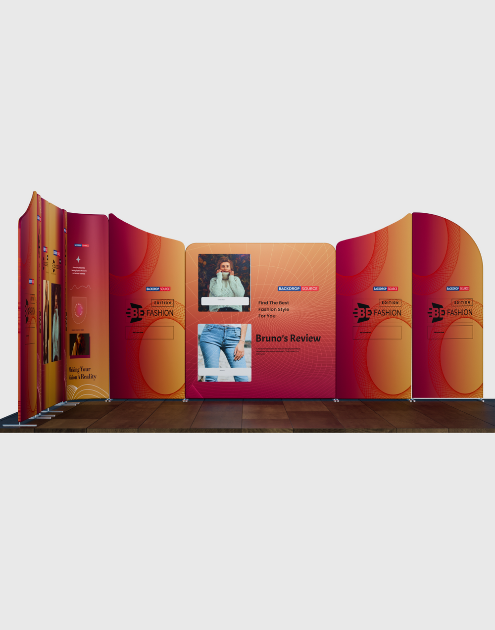 Display Stand Magnetico in Tessuto - Modello 5 (5m x 5m)