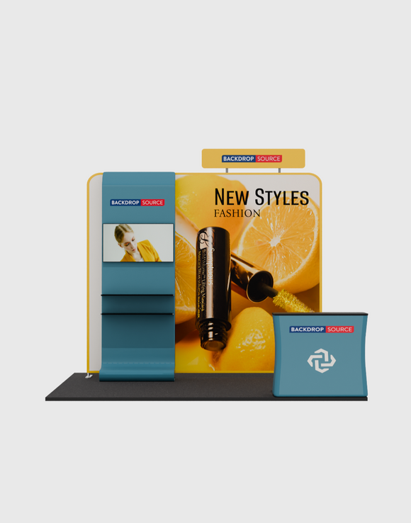 Espositore espositivo portatile da 10 piedi - Modello 7