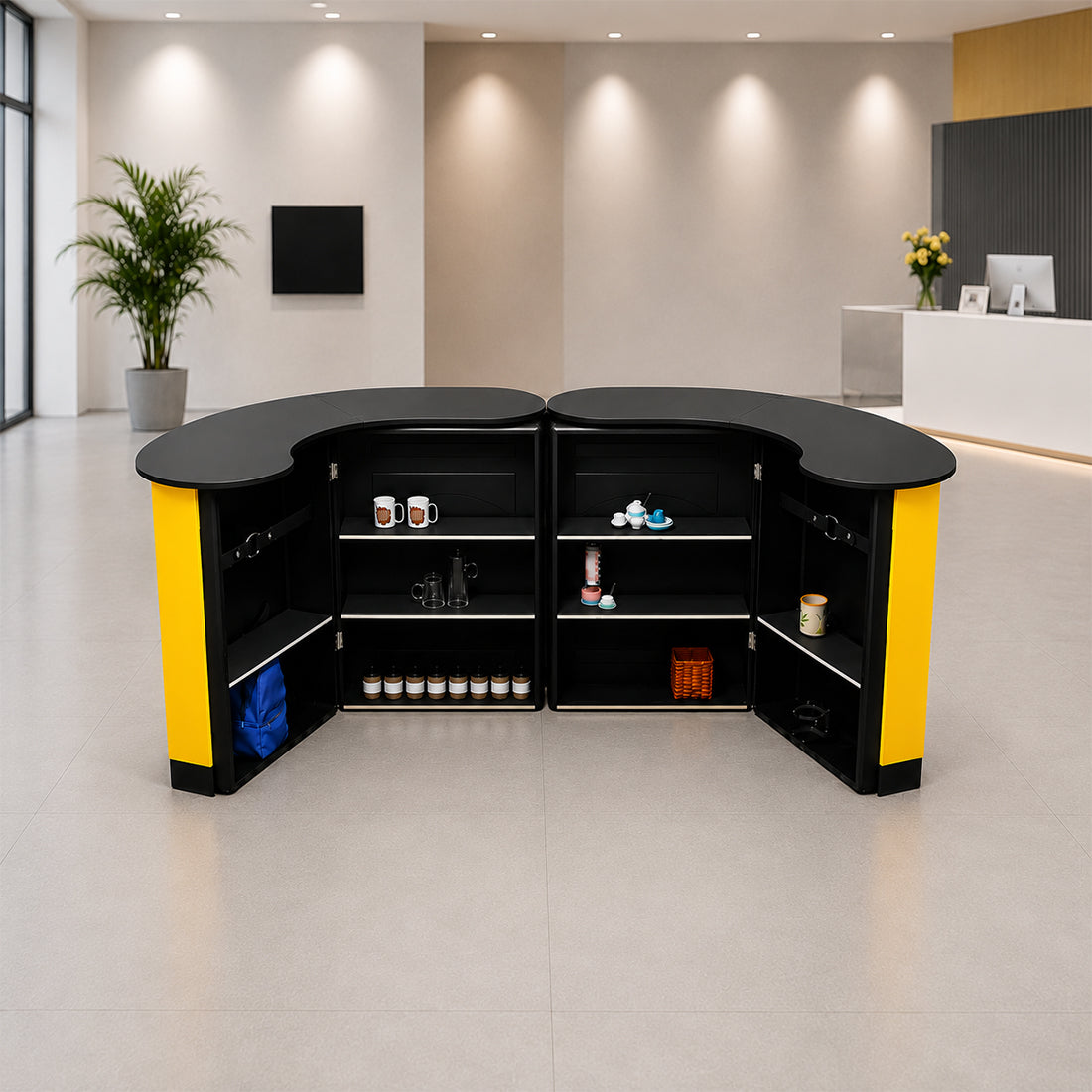 Banco espositivo in tessuto rettangolare (per podi e stand espositivi)