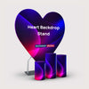 Supporto a forma di cuore con piedistallo