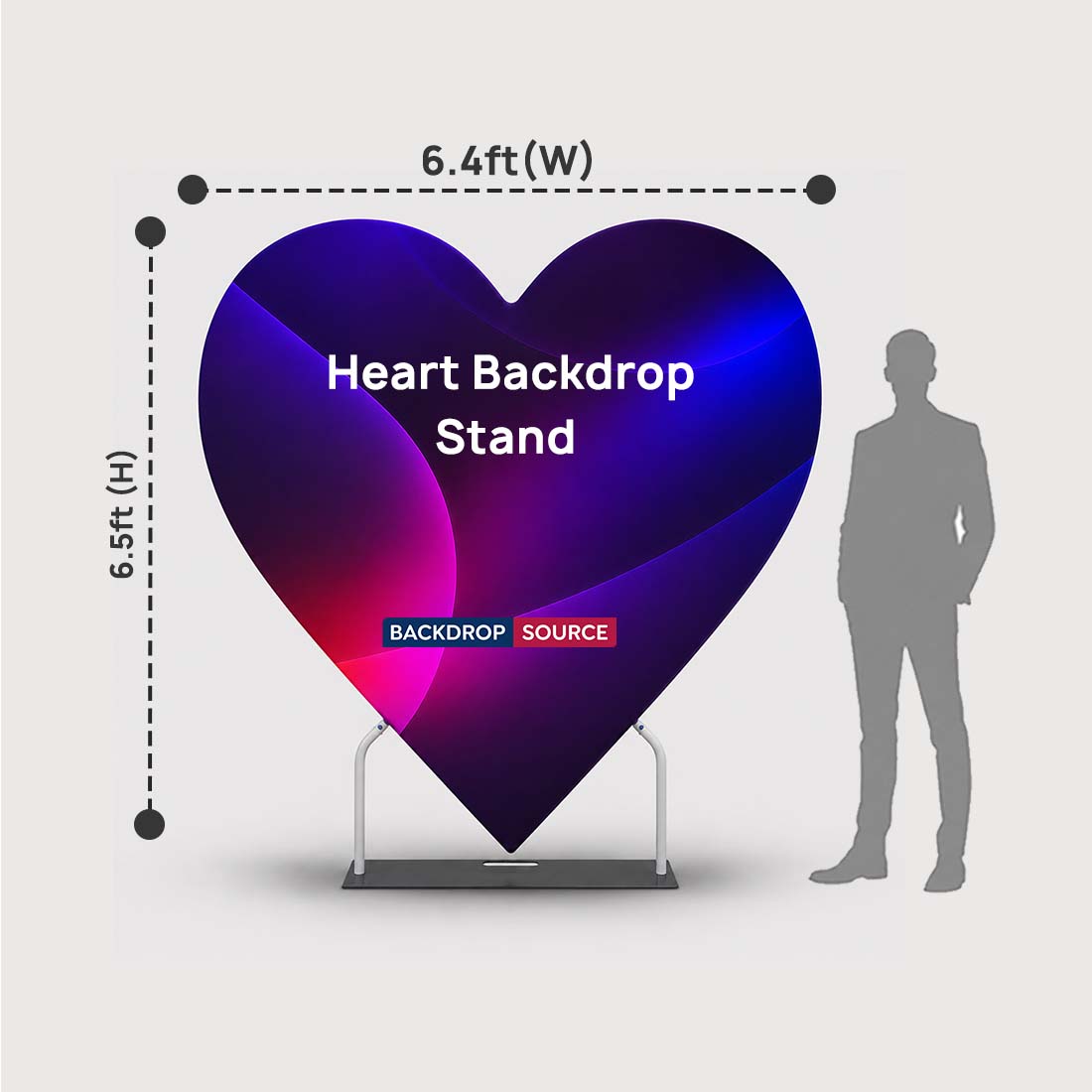 Supporto a forma di cuore con piedistallo