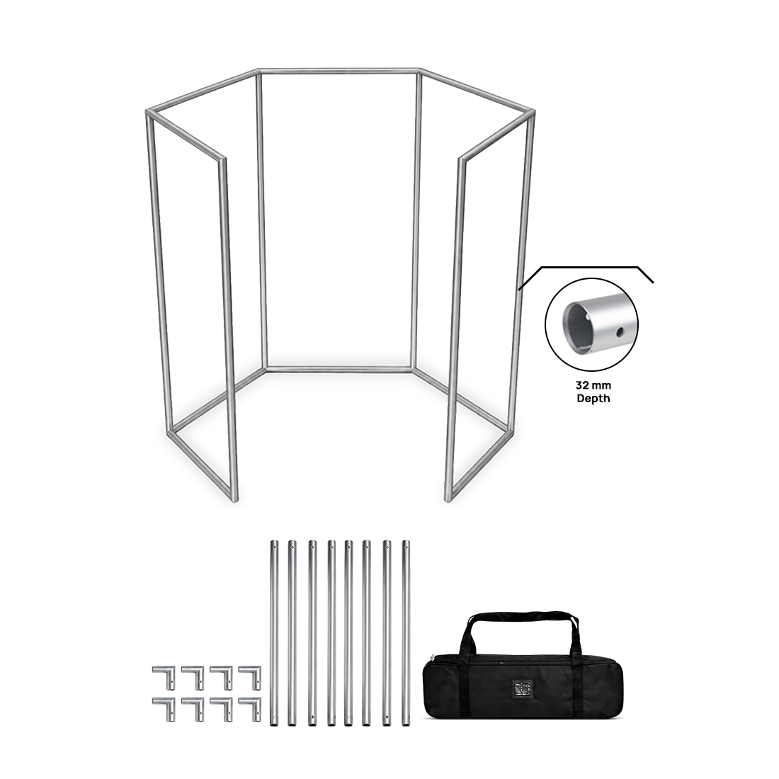 Hexagon Photo Booth Enclosure