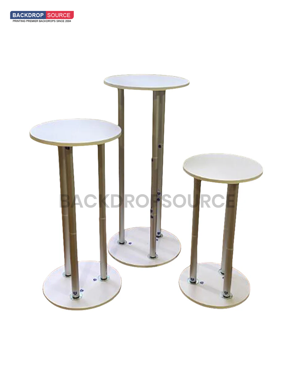 Soporte hexagonal con pedestal