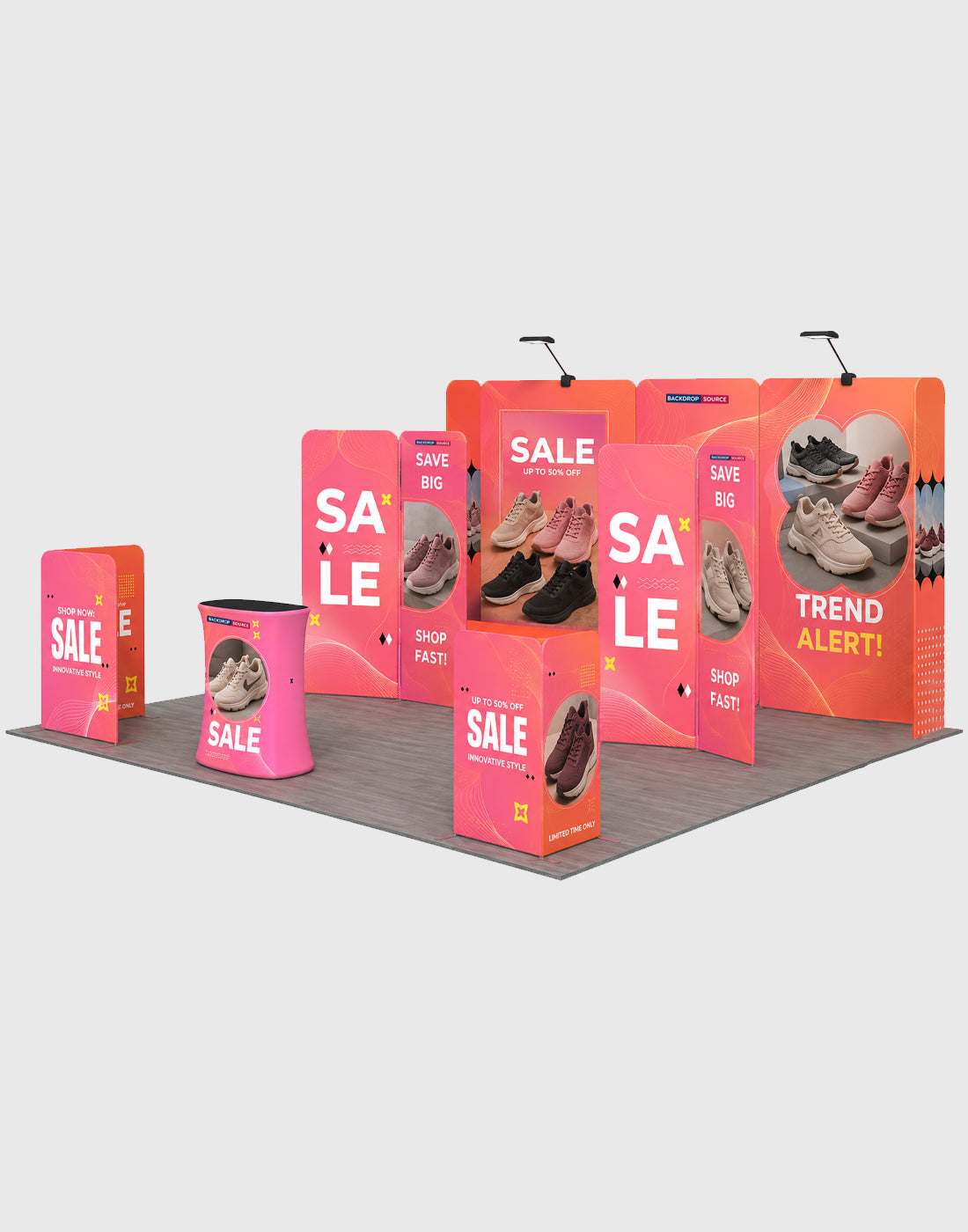 Modular Booth Kits 20ft x 20ft - Model 17