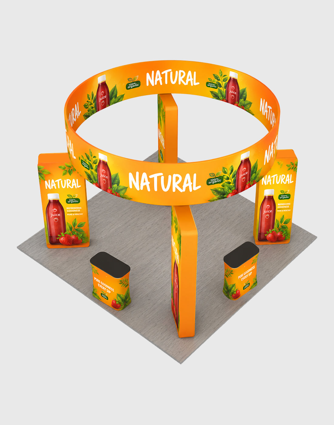 Modular Booth Kits 20ft x 20ft - Model 22