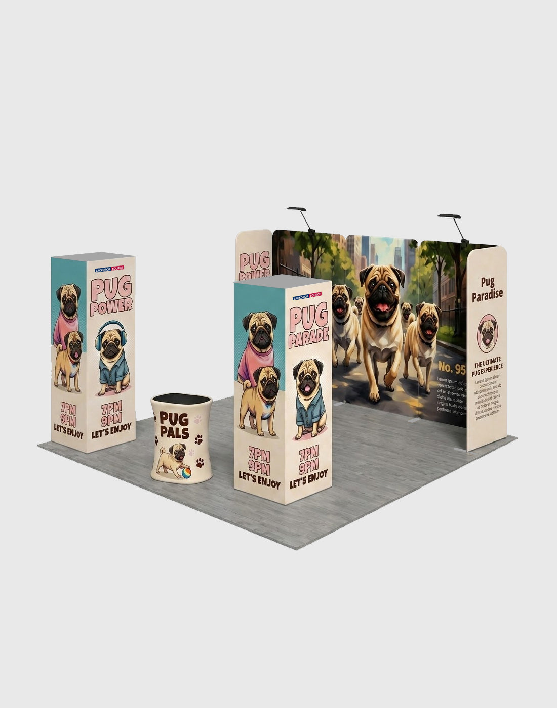 Modular Booth Kits 20ft x 20ft - Model 18
