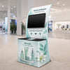 Banco espositivo in tessuto rettangolare (per podi e stand espositivi)