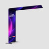 L-Shaped Exhibition Arch with TV Support