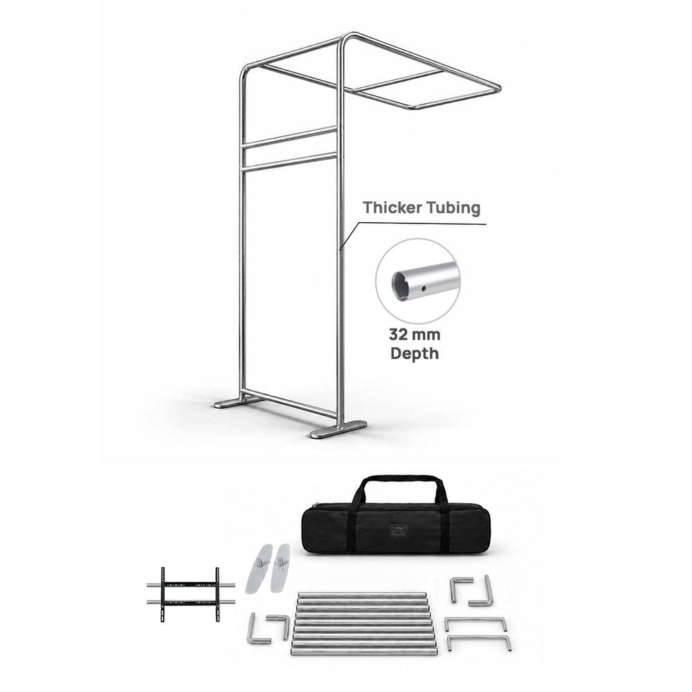 L-Shaped Arch Tube Fabric Display