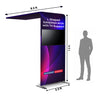 L-Shaped Exhibition Arch with TV Support