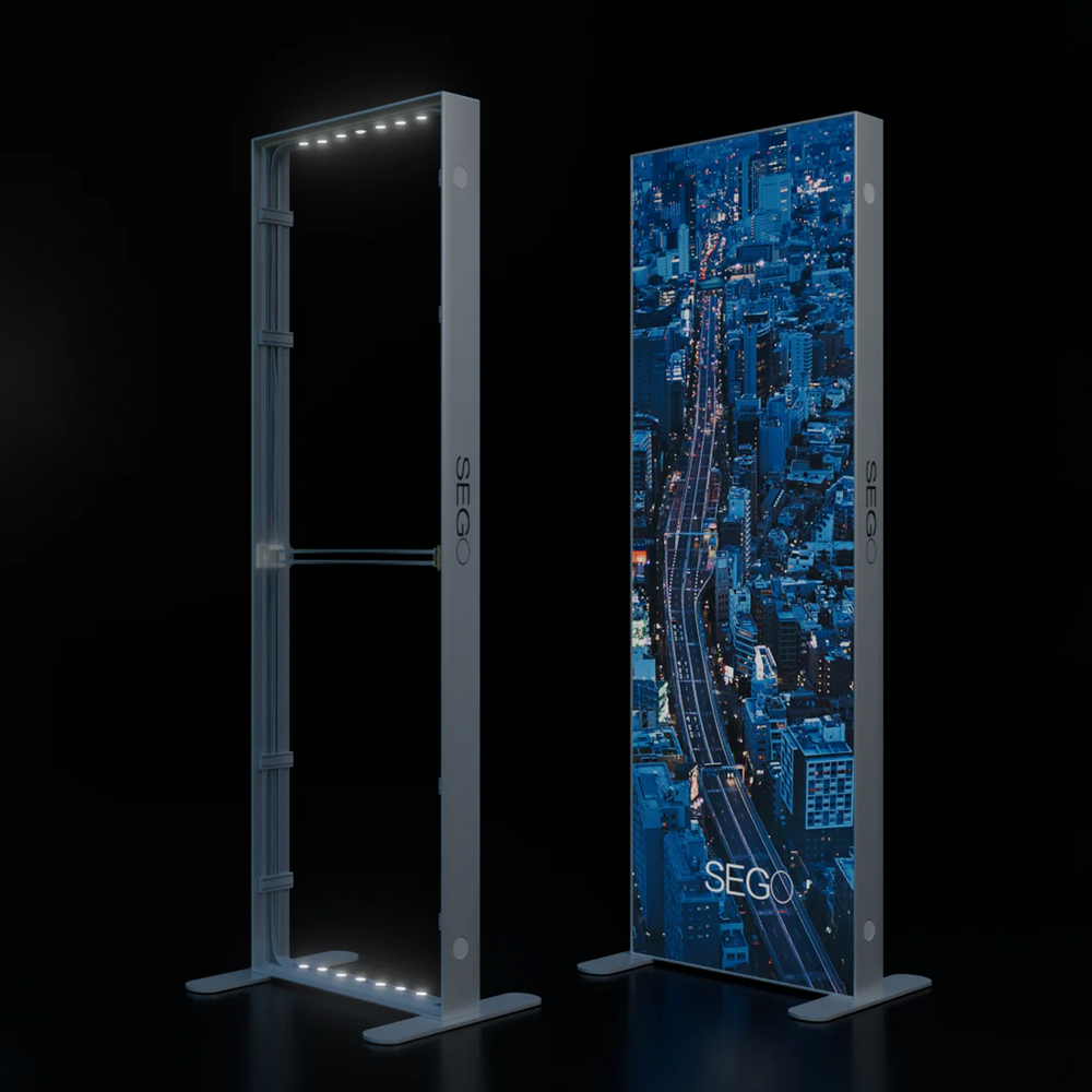 SEGO Backlit Lightbox - 3.3ft W x 7.4ft H