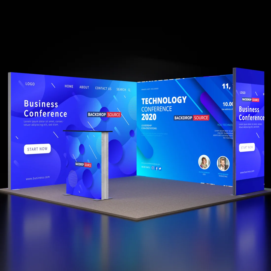 Kit espositivo modulare Lightbox SEG - Modello 7