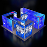 Kit espositivo luminoso modulare SEG - Modello 16
