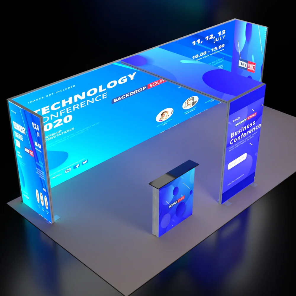 Kit espositivo luminoso modulare SEG - Modello 13