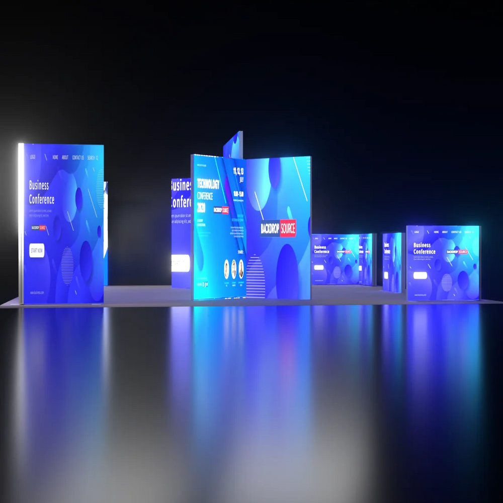 Kit espositivo luminoso modulare SEG - Modello 18