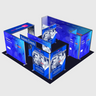 Kit espositivo luminoso modulare SEG - Modello 16