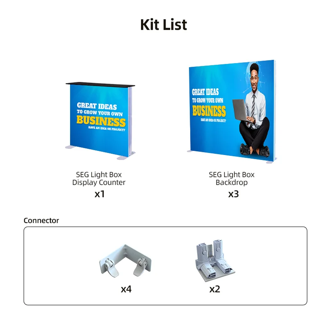 SEG Modular Lightbox Display Kit - Model 2