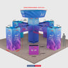 Kit stand modulari 9m x 9m - Modello 1