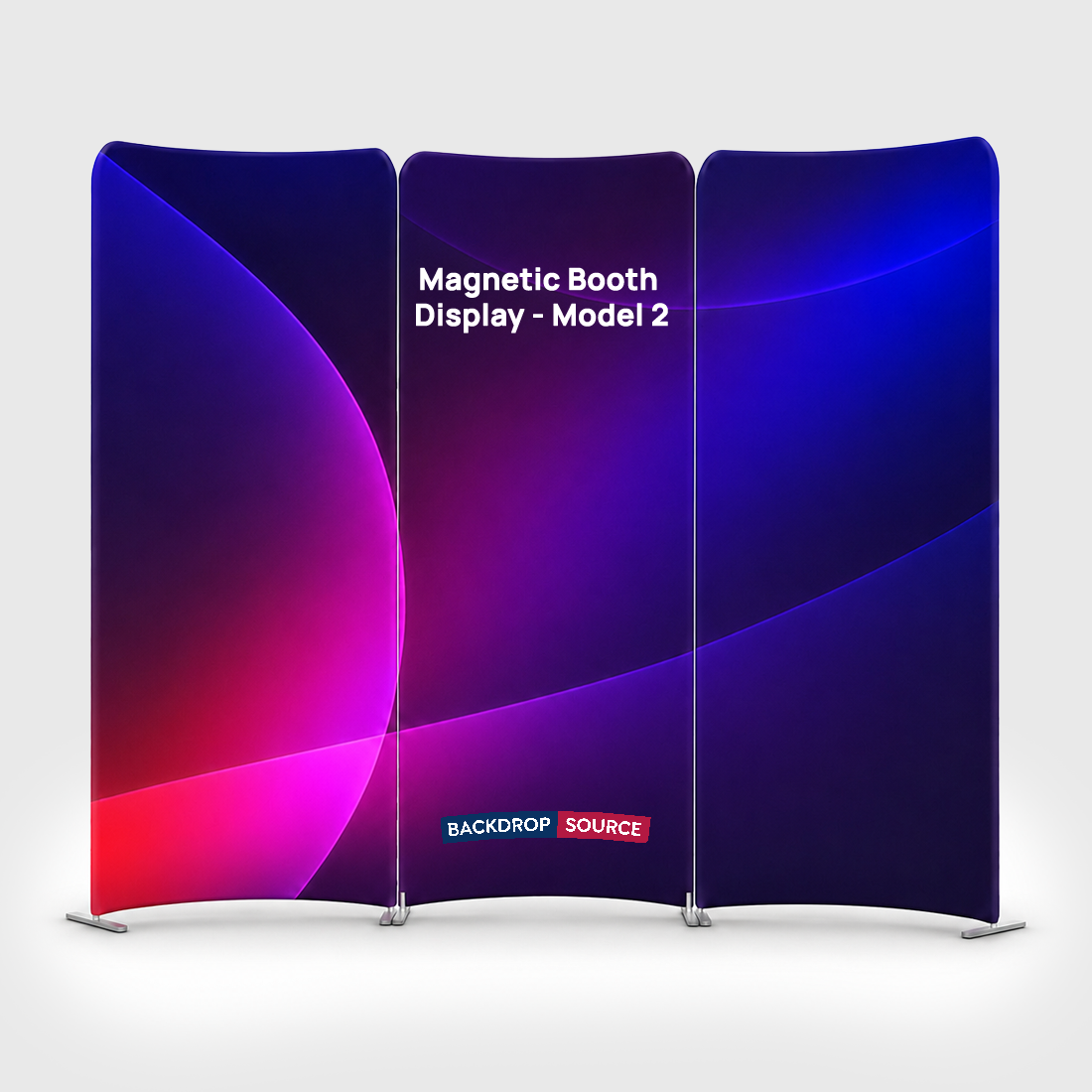 Magnetic Fabric Booth Display - Model 2 (2m x 2m)