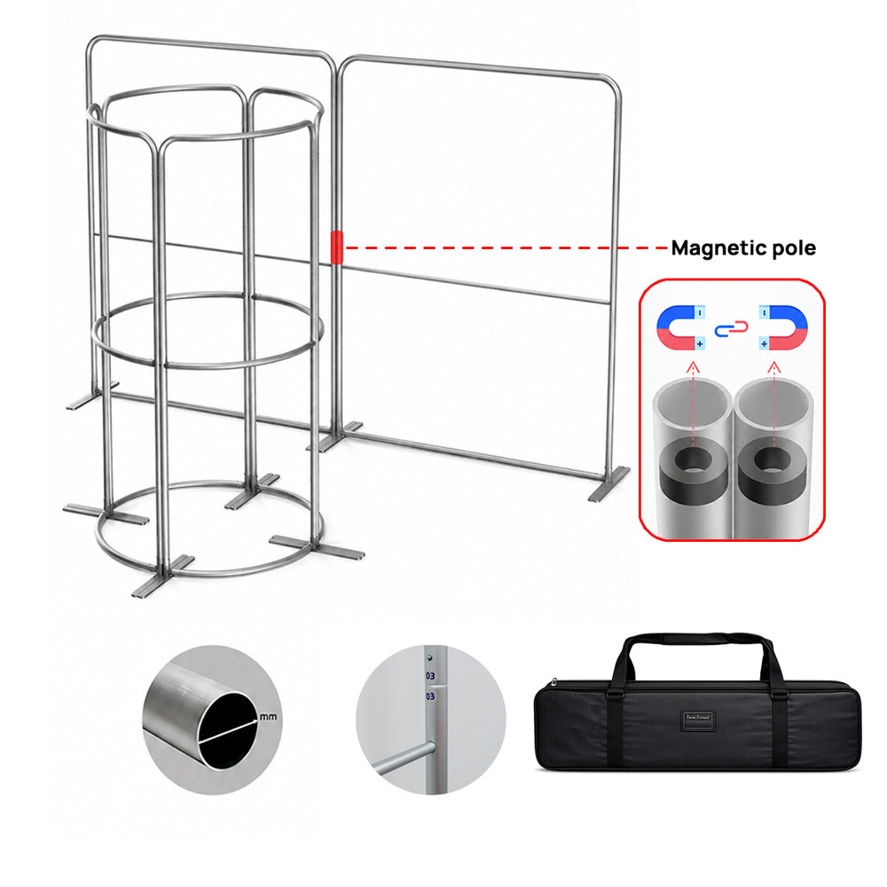 Espositore per Stand in Tessuto Magnetico - Modello 2 (4m x 3m)