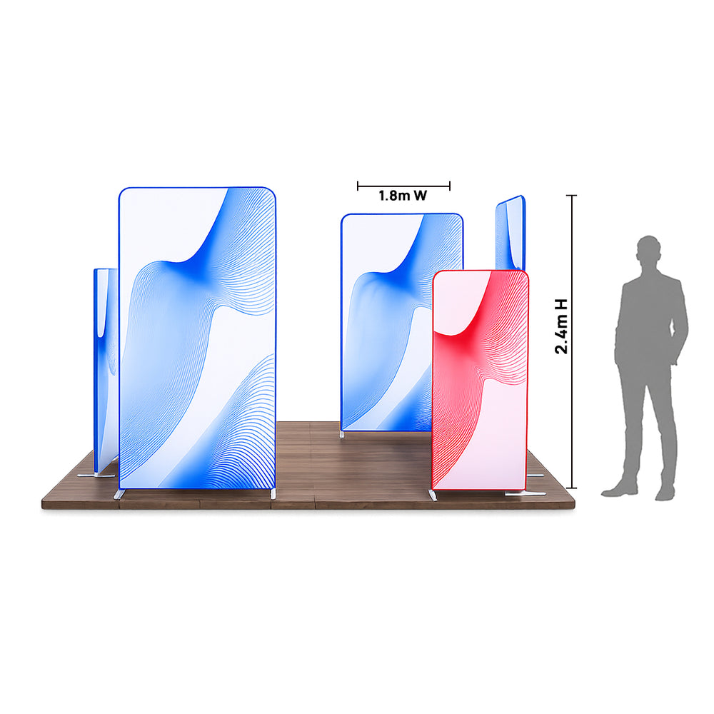Magnetic Fabric Booth Display - Model 4 (6m x 6m)