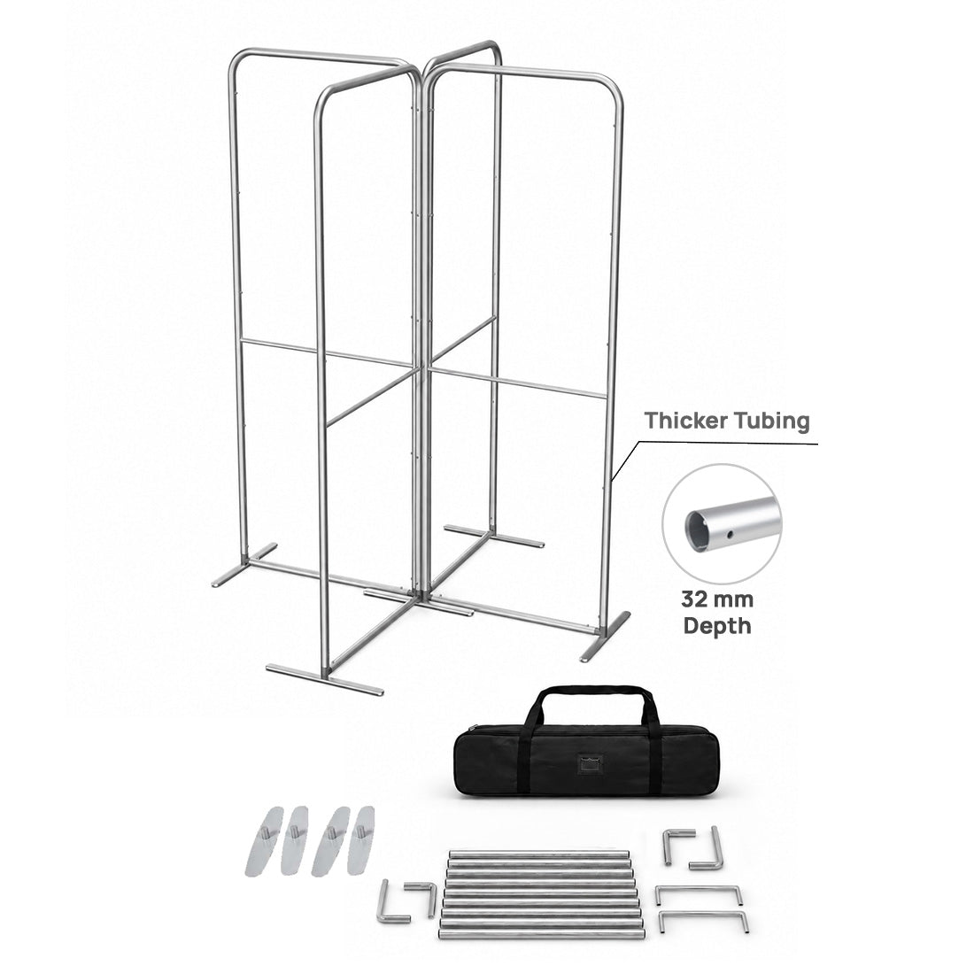 Stand Espositivo in Tessuto Magnetico - Modello 5 (2m x 2m)
