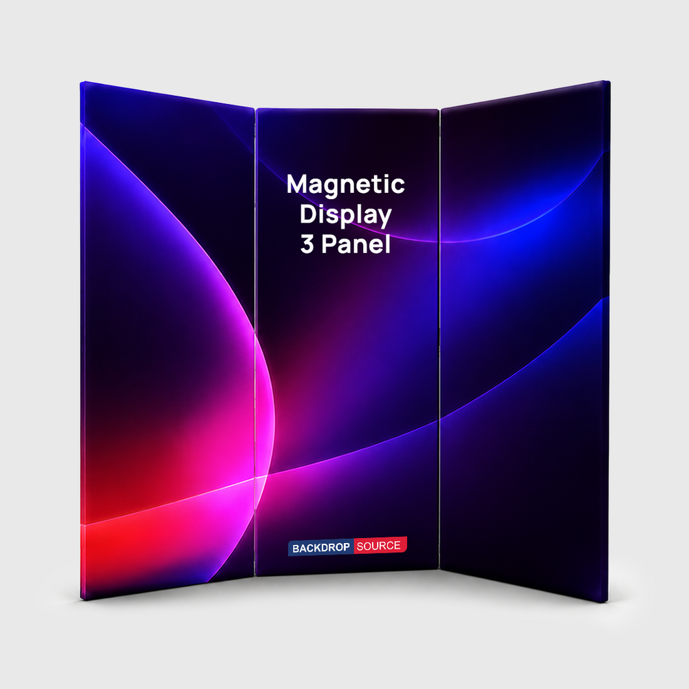 Espositore divisorio magnetico in tessuto – 3 pannelli