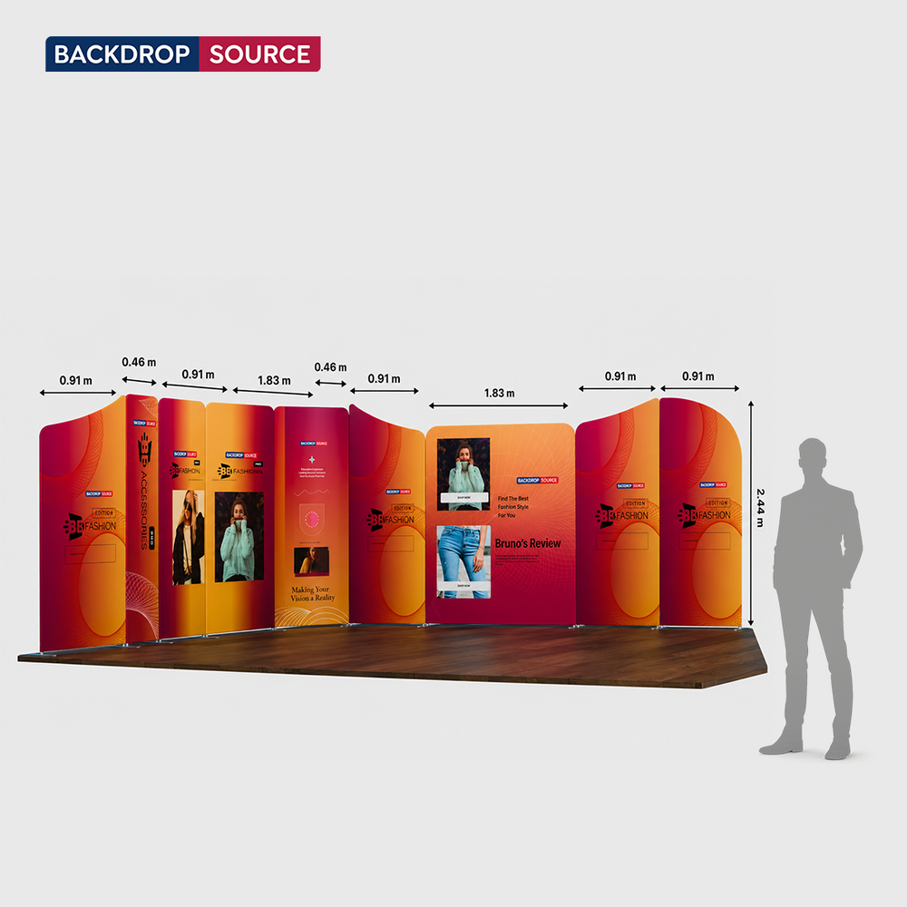 Display Stand Magnetico in Tessuto - Modello 5 (5m x 5m)