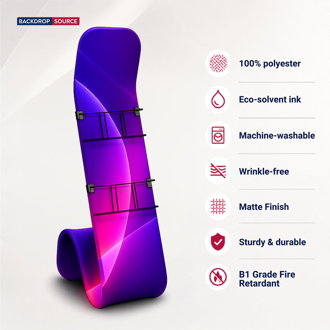 Modern S-Shaped Brochure Stand