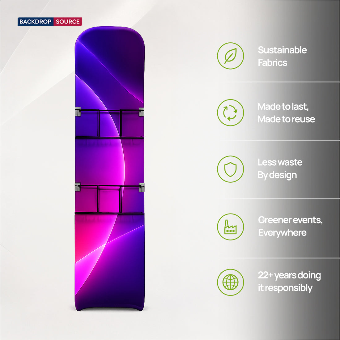 Modern S-Shaped Brochure Stand