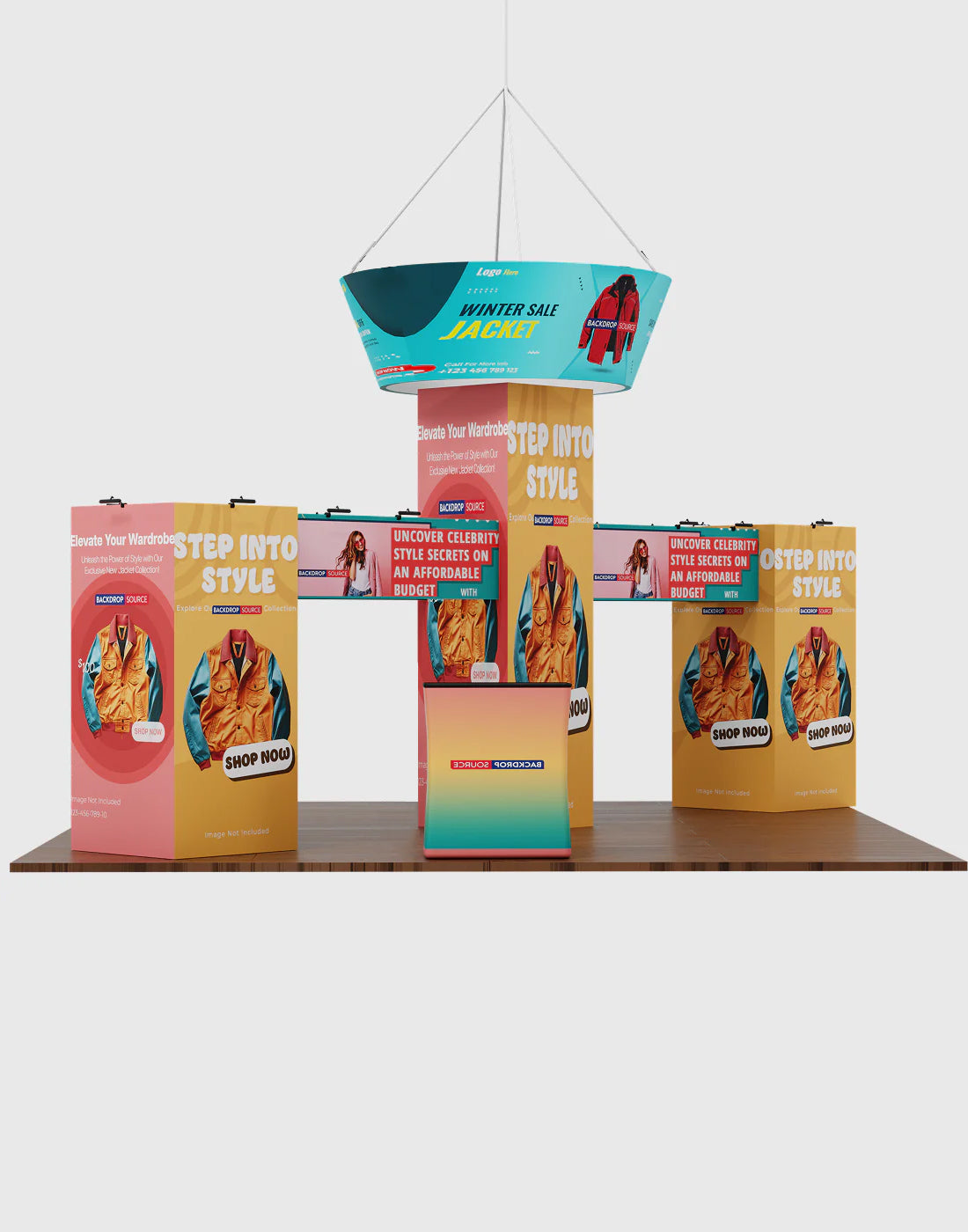 Kit stand modulari 20 piedi x 20 piedi - Modello 05