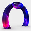 Modular Fabric Exhibition Archway Stand with Custom Header