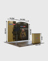 Kit espositivo modulare per stand larghi 3 m