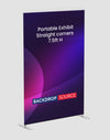 Portable Straight-Corner Fabric Exhibit Display
