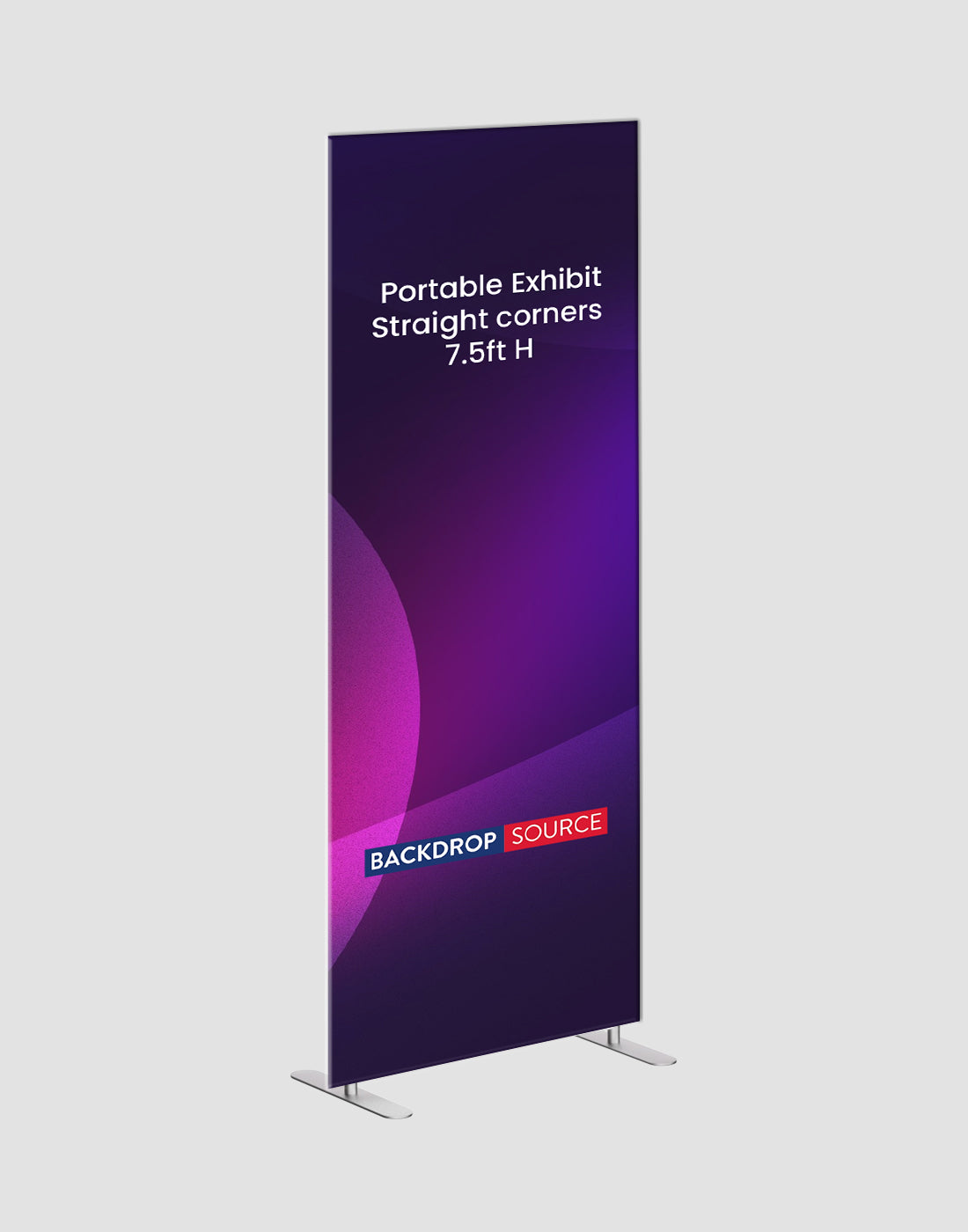 Portable Straight-Corner Fabric Exhibit Display