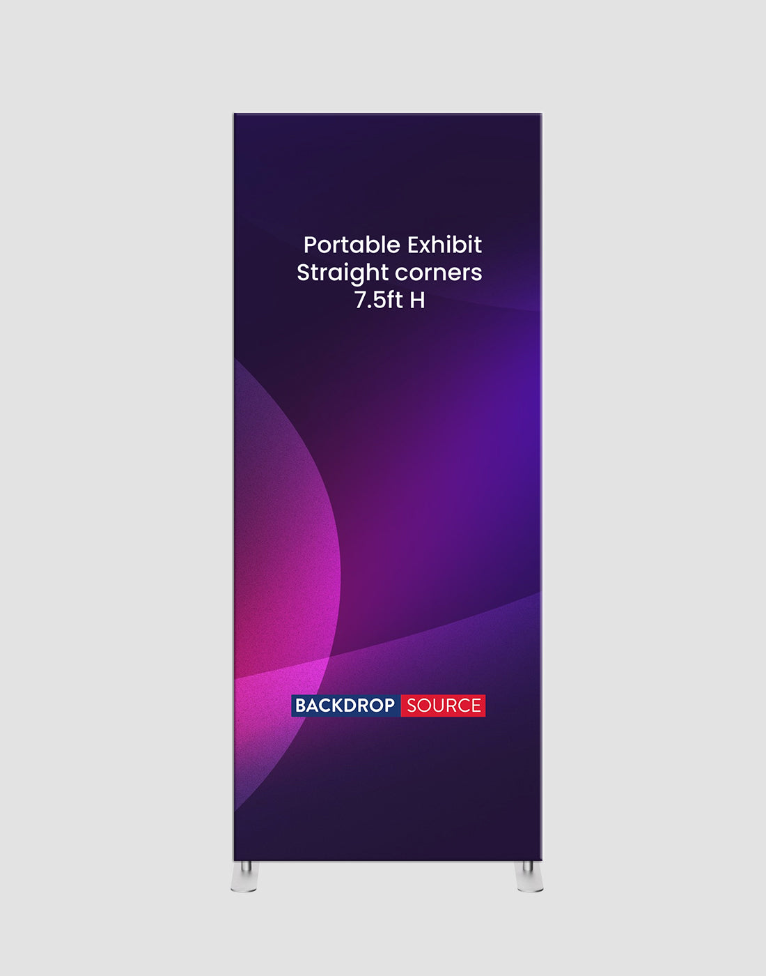 Portable Straight-Corner Fabric Exhibit Display
