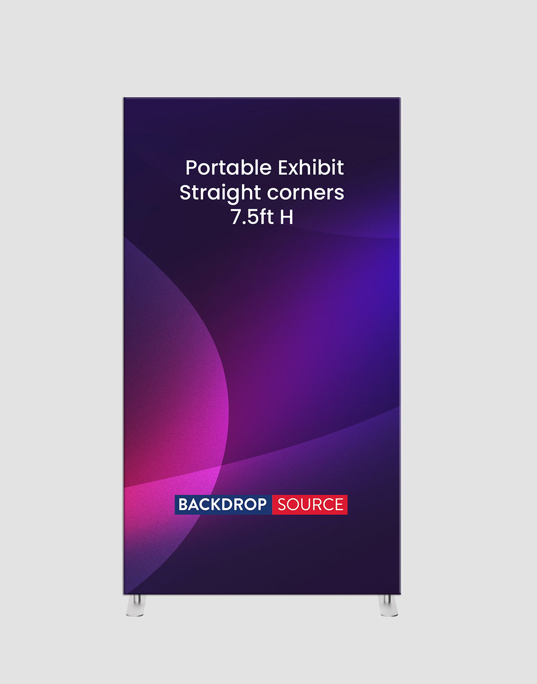 Portable Straight-Corner Fabric Exhibit Display