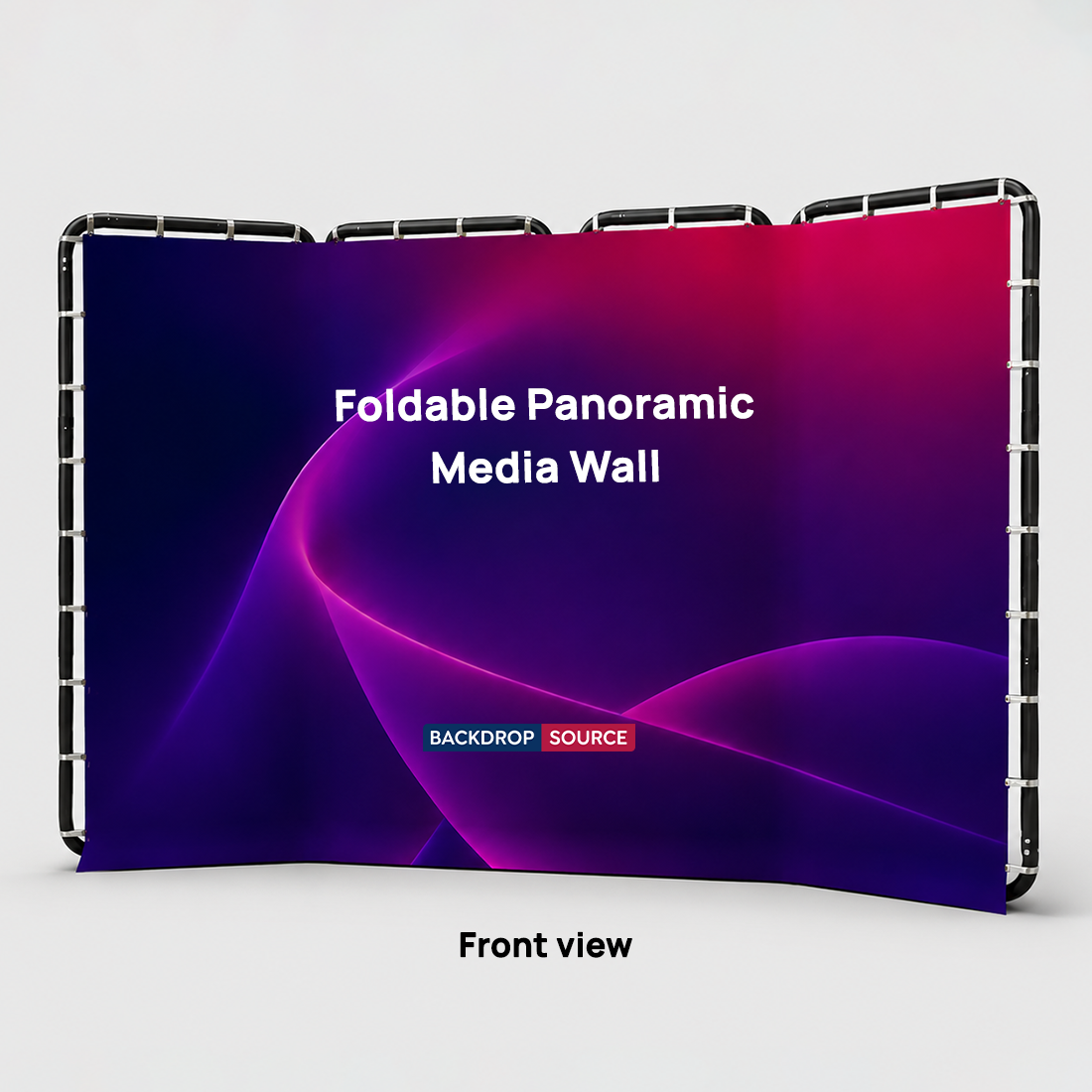 Pared multimedia panorámica plegable con diseño que cambia de forma