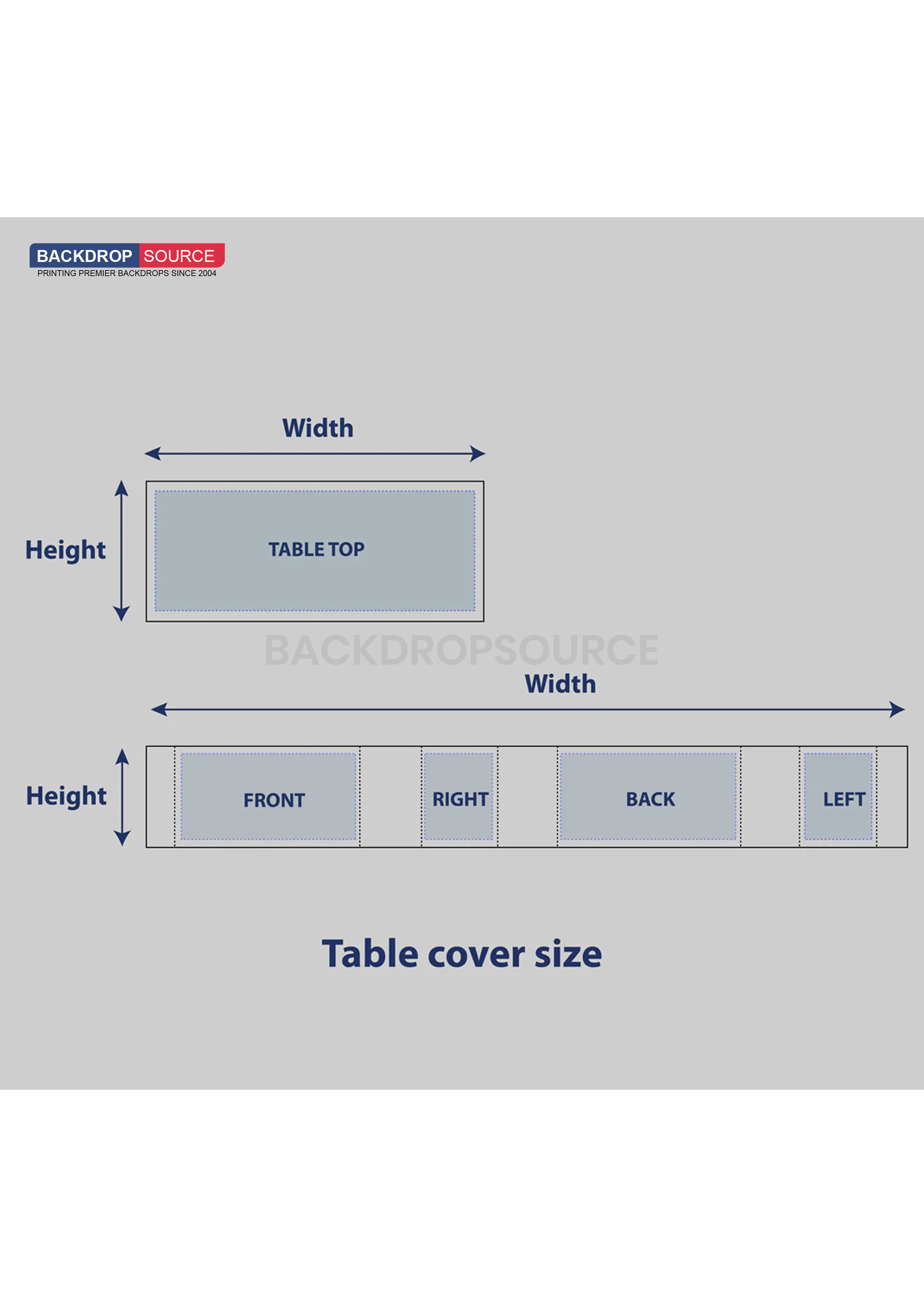 Copritavolo plissettato