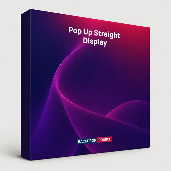Parete pop-up portatile in tessuto dritto