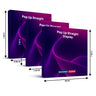 Portable Straight Fabric Pop-Up Wall