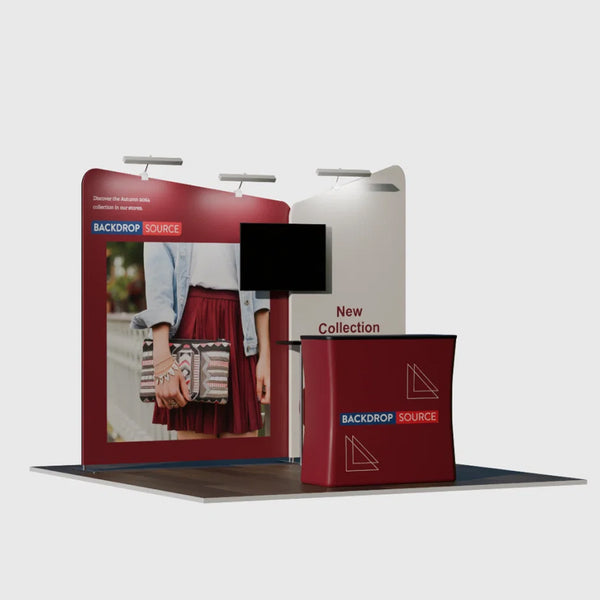 Inclined Exhibition Kit for 10ft Wide Booths