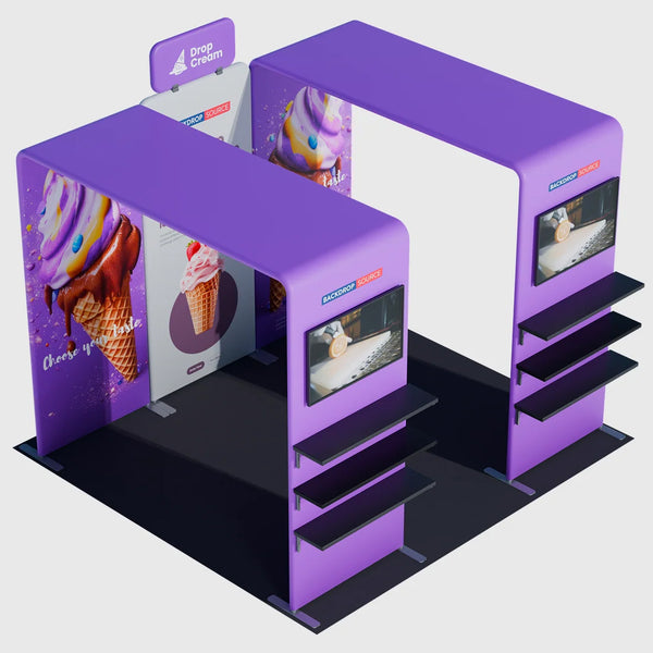 Portable Exhibit Display 10ft x 10ft - Model 35