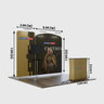 Kit de exposición modular para stands de 10 pies de ancho