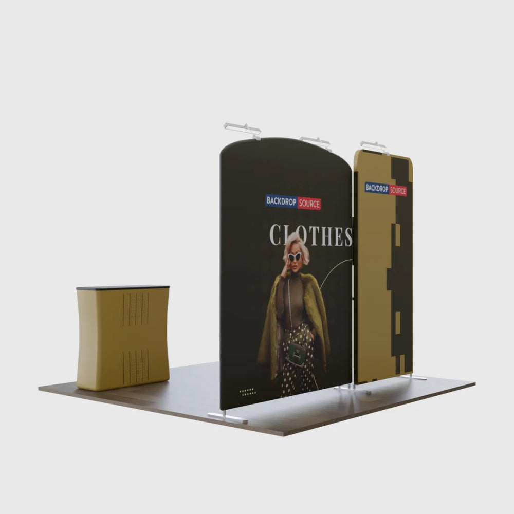 Kit de exposición modular para stands de 10 pies de ancho