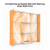 Portable Pop-Up Display Wall with Shelving (Dual-Side Print)